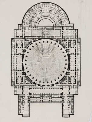Здание Дворца Советов СССР: Архитектурно-строительная часть. Малый зал - зона «М». Пояснительная записка. Т. 3-2-33.